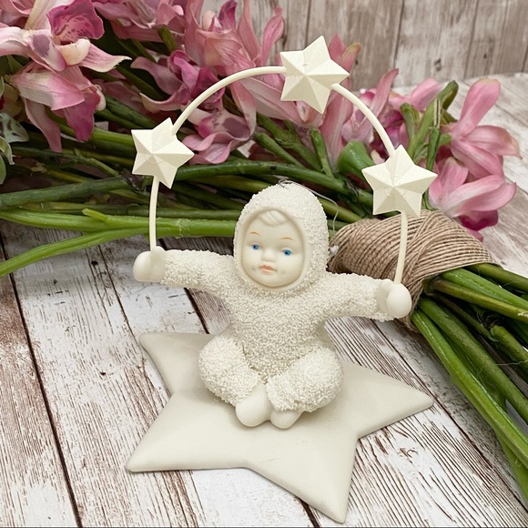 Department 56 Snowbabies Juggling Stars in the Sky Bisque Ornament - Picture 2 of 9